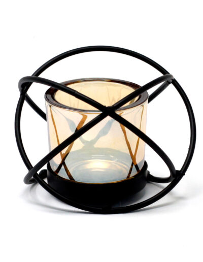 Centrepiece Iron Votive Candle Holder - 1 Cup Single Ball