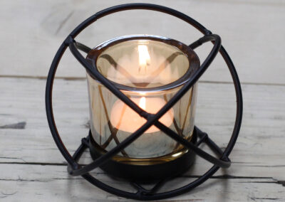 Centrepiece Iron Votive Candle Holder - 1 Cup Single Ball