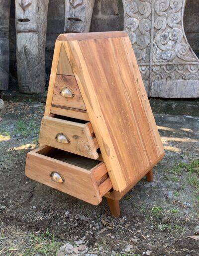 Mr Triangle Decoration Storage 3 Draws - Recycled Wood