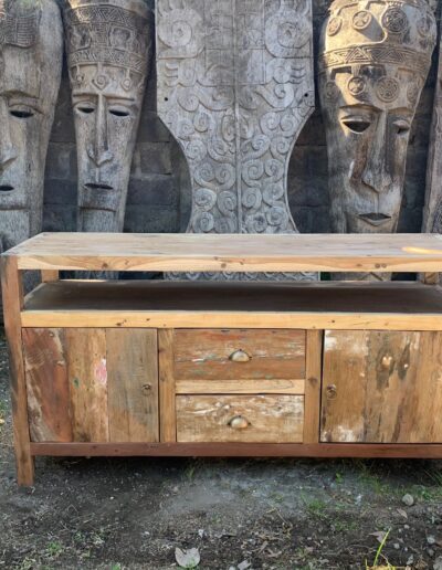 Large TV Stand - Recycled Wood