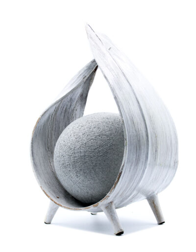 Natural Coconut Lamp - Whitewash Wrapover