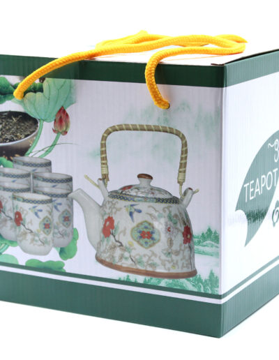Herbal Teapot Set - White Stone Oriental