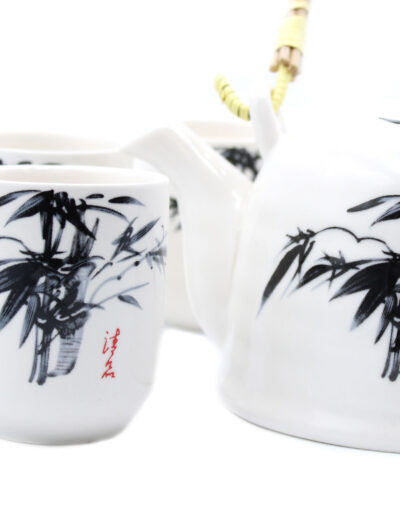 Herbal Teapot Set - White Stone Oriental