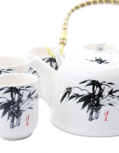 Herbal Teapot Set - White Stone Oriental