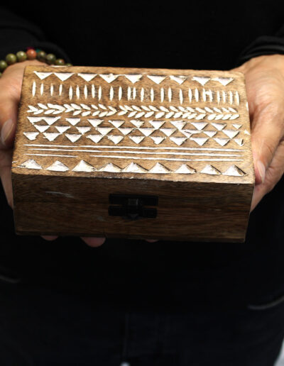 White Washed Wooden Box