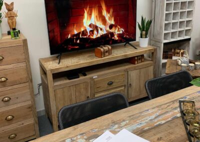 Large TV Stand - Recycled Wood