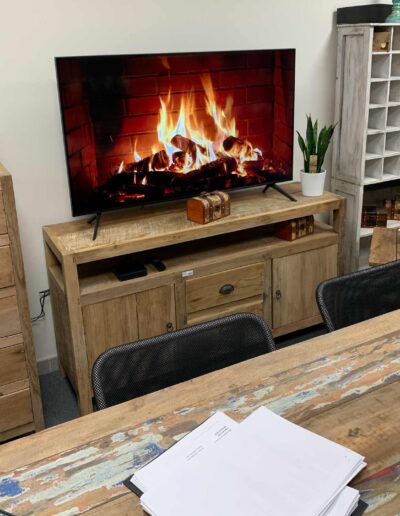 Large TV Stand - Recycled Wood