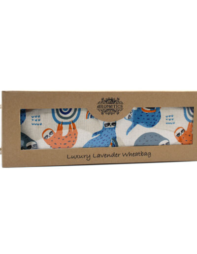 Luxury Lavender Wheat Bag in Gift Box - Lazy Sloth