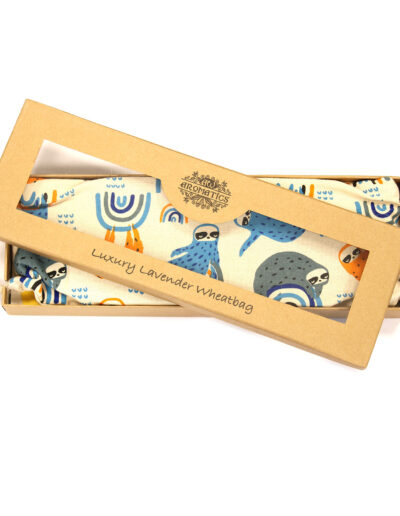 Luxury Lavender Wheat Bag in Gift Box - Lazy Sloth