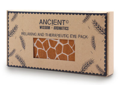 Lavender Natural Cotton and Juco Eye Pillow in Gift Box - Madagascar Giraffe