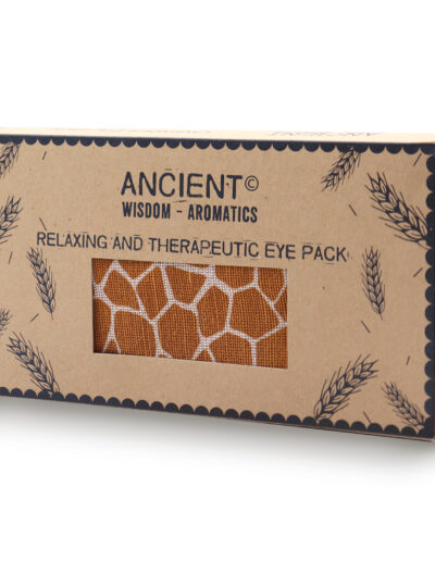 Lavender Natural Cotton and Juco Eye Pillow in Gift Box - Madagascar Giraffe