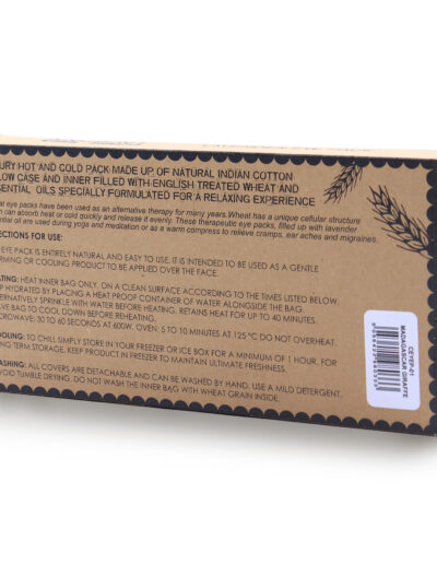 Lavender Natural Cotton and Juco Eye Pillow in Gift Box - Madagascar Giraffe