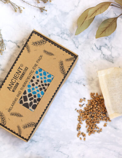 Lavender Natural Cotton and Juco Eye Pillow in Gift Box - Blue Viper