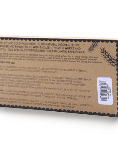 Lavender Natural Cotton and Juco Eye Pillow in Gift Box - Night Leopard