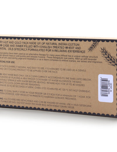 Lavender Natural Cotton and Juco Eye Pillow in Gift Box - Sleepy Panda