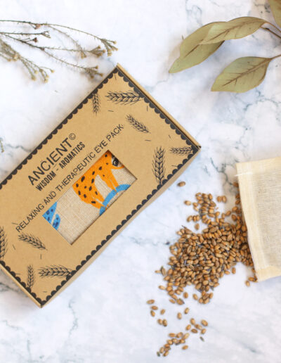 Lavender Natural Cotton and Juco Eye Pillow in Gift Box - Lazy Sloth