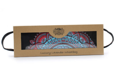 Luxury Lavender Wheat Bag in Gift Box - Mandala
