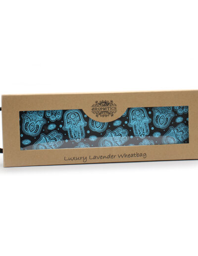 Luxury Lavender Wheat Bag in Gift Box - Hamsa
