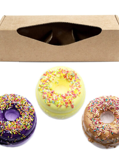 Set Of 3 Donut Bath Bombs Gift Pack Mix 2