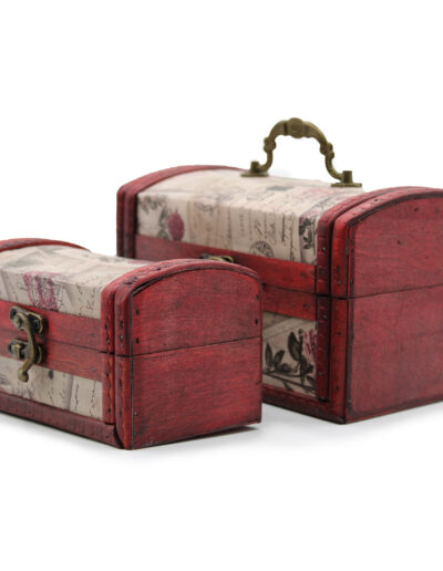 Sets of 2 Colonial Boxes – Rose Design