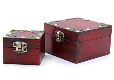 Set of 2 Gothic Square Boxes