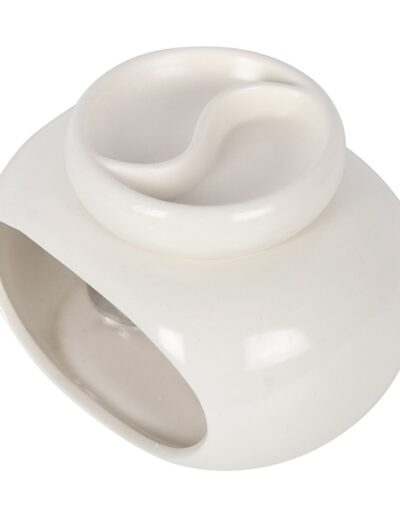 Off White Double Ceramic Oil Burner