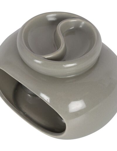 Grey Double Ceramic Oil Burner