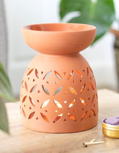 20cm Large Terracotta Oil Burner