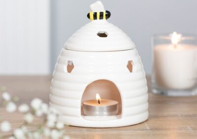 White Beehive Oil Burner