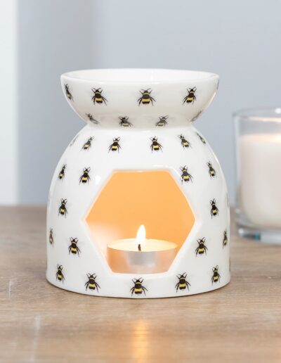 All Over Bee Print Oil Burner