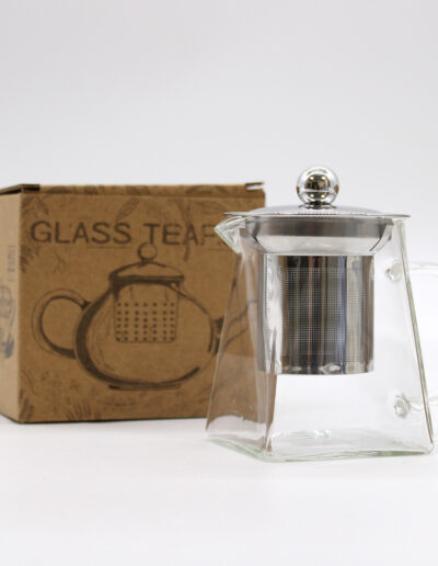 Glass Infuser Teapot - Tower Shape - 350ml