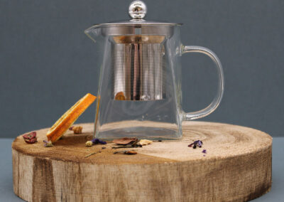 Glass Infuser Teapot - Tower Shape - 350ml