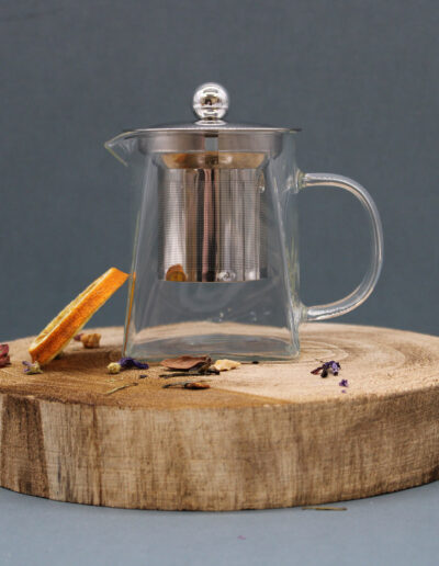 Glass Infuser Teapot - Tower Shape - 350ml