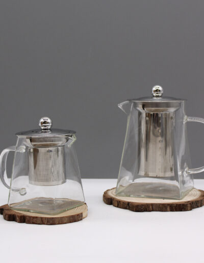 Glass Infuser Teapot - Tower Shape - 350ml