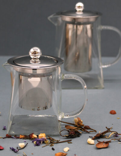 Glass Infuser Teapot - Tower Shape - 750ml