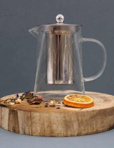 Glass Infuser Teapot - Tower Shape - 750ml