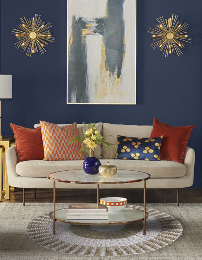 Round Seagrass White & Tan - Inner Sun - 1m