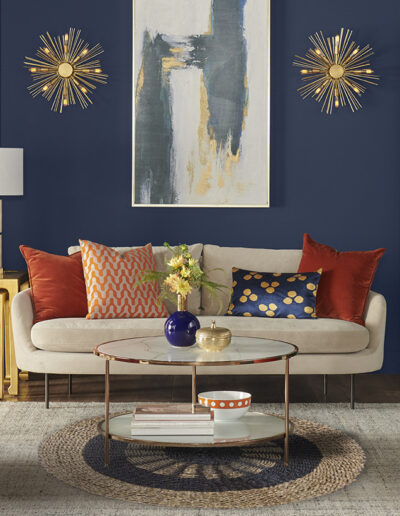 Round Seagrass Black & Tan - Inner Sun - 1m