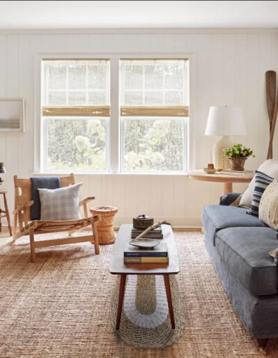 Oval Seagrass White & Tan - Classic - 60 x 120cm