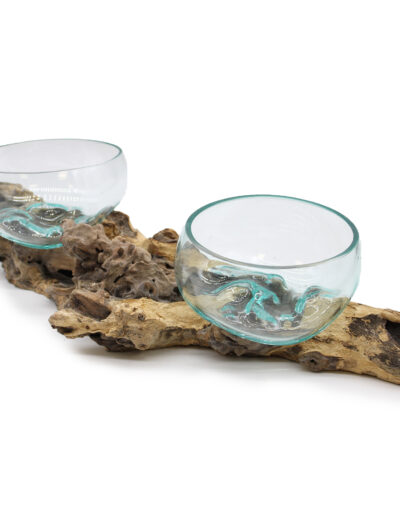 Molton Glass on Extra Large Double Stand - 70cm