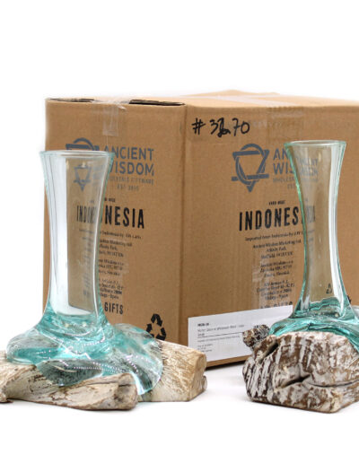 Molten Glass on Whitewash Wood - Vase - Small