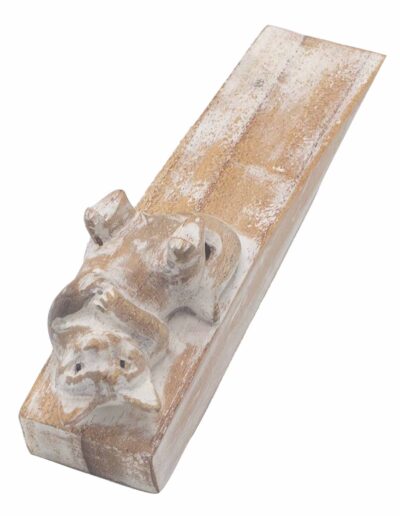 Hand carved Doorstop - Kitten
