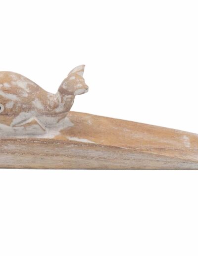 Hand Carved Doorstop - Whale