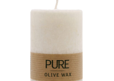 Pure Olive Wax Candle 90 x 60 - White