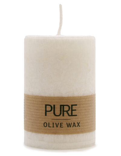 Pure Olive Wax Candle 90 x 60 - White