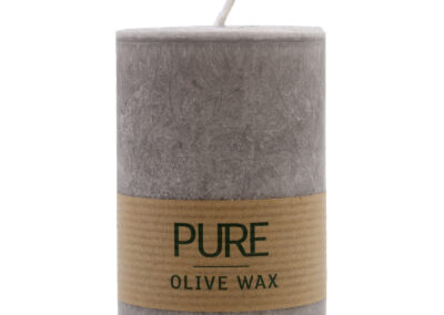 Pure Olive Wax Candle 90 x 60 - Grey