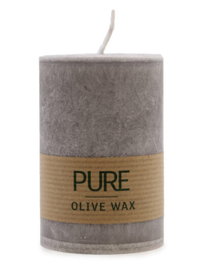 Pure Olive Wax Candle 90 x 60 - Grey