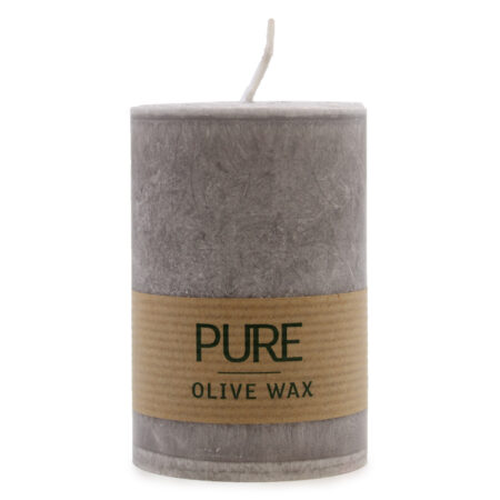 Pure Olive Wax Candle 90 x 60 - Grey