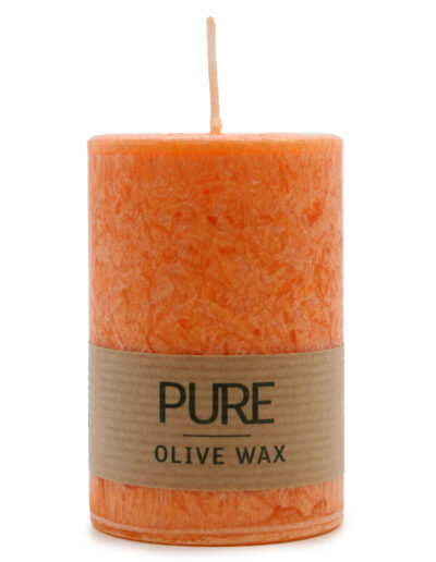 Pure Olive Wax Candle 90 x 60 - Orange