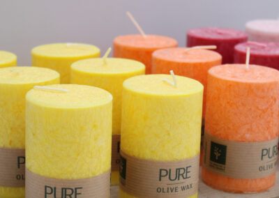 Pure Olive Wax Candle 90 x 60 - Orange